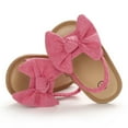 thumbnail image 4 of Odeerbi 2025 Babies First Walkers Baby Girls Bow Knot Sandals Cute Summer Flat Princess Shoes Infant First Walkers, 4 of 9