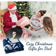 thumbnail image 2 of Dad Gifts from Daughter Son Kids Wife - Best Gifts for Dad Who Wants Nothing, Christmas Birthday Gifts for Men Dad Father Stepdad, Flannel Throw Blanket Dad No.1 60"x50", 2 of 5