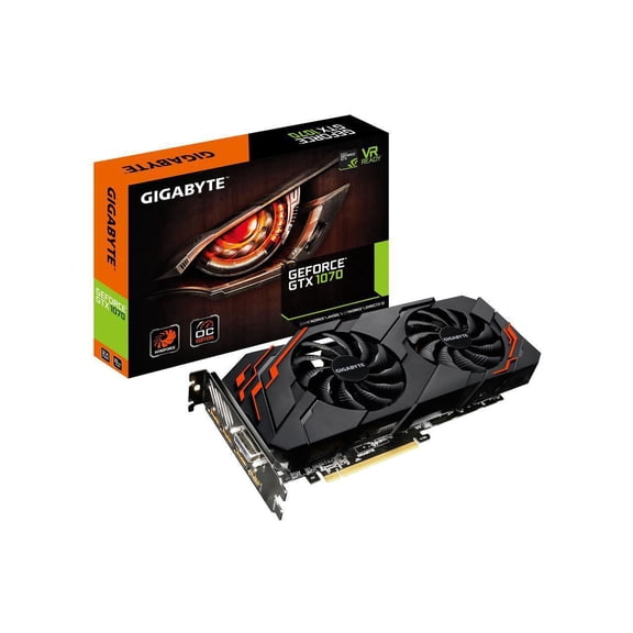 GIGABYTE GeForce GTX 1070 8GB WINDFORCE OC, GV-N1070WF2OC-8GD