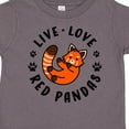 thumbnail image 4 of Inktastic Live Love Red Pandas Boys or Girls Toddler T-Shirt, 4 of 5