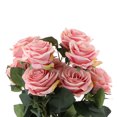 thumbnail image 3 of Arreglos Florales de Flores Francesas Artificial para La Decoración Floral Del Jardín de para hogar Rosa oscuro Macarena Artificial French Rose Flowers, 3 of 8
