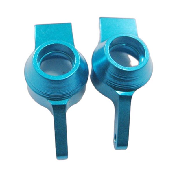 Soporte de buje trasero Bewildely de aleación de aluminio 1/18 2 uds para Wltoys A959 A979 A969 959B Azul