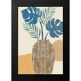 thumbnail image 2 of Kouta, Flora 11x14 Black Modern Framed Museum Art Print Titled - Indigo Yellow Still Life I, 2 of 5