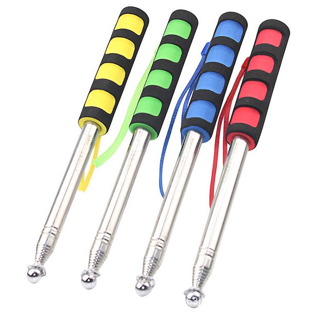 Poste de bandera telescópico, poste telescópico portátil para acampar con cordón, poste de bandera de 1,6 m palo telescópico para guía turística Camping Travelling