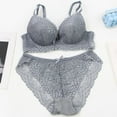 thumbnail image 3 of Women's Push up Bra and Panty Set Lace Underwire Bralettes and Briefs Suit Ladies Bralettes for Lady 90B, 3 of 8