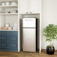 Frigidaire 21in 7 5 Cu Ft Retro Top Freezer Refrigerator Platinum frigidaire-21in-7-5-cu-ft-retro-top-freezer-refrigerator-platinum