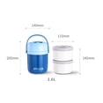 thumbnail image 5 of Joernso Thermal Lunch Box Leakproof Temperature Retention Stainless Steel Portable Stackable Hot Food Soup Container for Picnic, 5 of 8