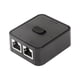 thumbnail image 1 of Conmutador de red LAN de 2 puertos, conmutador de pulsación de tecla de red RJ45, caja selectora divisora, 100 M, 2 entradas y 1 salida o 1 entrada y 2 salidas, concentrador de red de 2, 1 of 6