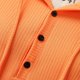 thumbnail image 3 of Gibobby Suéteres mujer, Suéter casual de manga larga con cuello en V para mujer(Naranja,G), 3 of 5