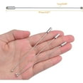 thumbnail image 4 of 20pcs 97 mm Copper Brooch Stick Pins Ball Stick Pins Long Needle Eye Lapel Scarf Hat Safety Pins Jewelry Findings for Women DIY Shawls Sewing Wedding Decoration, White Golden, 4 of 8