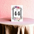 thumbnail image 3 of Flower Frame 51 Pieces Wedding Table Numbers Cardss 1-50 Double Sided with Head Table 4x6 inch Table Numbers for Wedding Reception/Party/Event, 3 of 3
