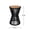 Black + Teak + Acacia Wood + Rope#91B, variant on Outdoor Side Table with Beige Rope and Light Teak Wood, 18.9 Height, Weather Resistant Hourglass Design for Patio Deck Garden Balcony, Modern Minimalist Side Table