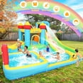 thumbnail image 5 of Veeboto 6-in-1 Water Slide with 550W Blower, Inflatable Bounce House with Climbing Wall, 2 Inflatable Slides, Basketball Hoop, Deep Pool, Bounce Zone for Kids, Indoor Backyard Party, 5 of 8