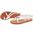thumbnail image 2 of Ataiwee Women's Flat Slide Sandals - Fashion Casual Braided Toe Ring Cute Summer Shoes., 2 of 7