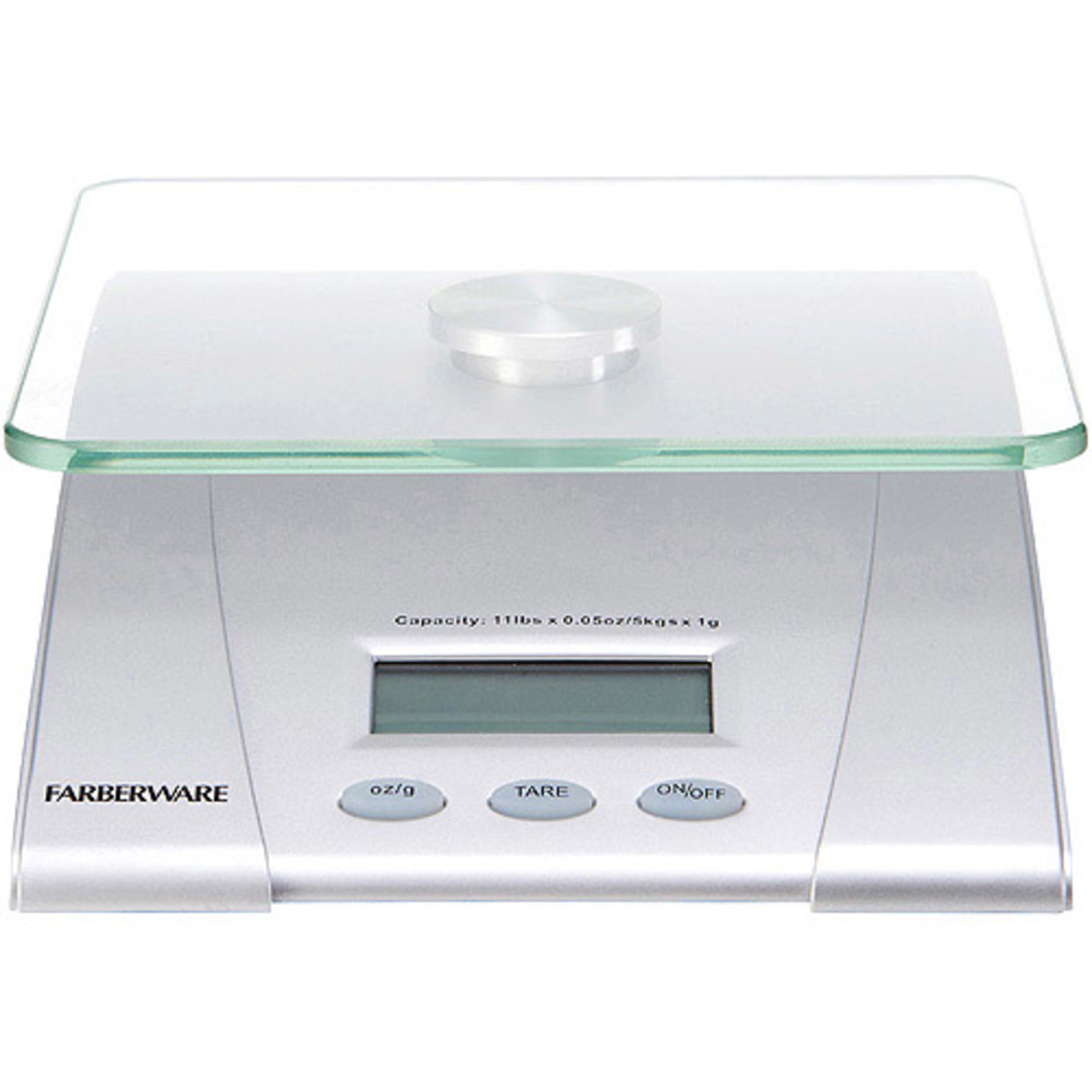 Farberware Professional Electronic Glass Kitchen and Food Scale, 11-Pound,  SILVER - 5083276