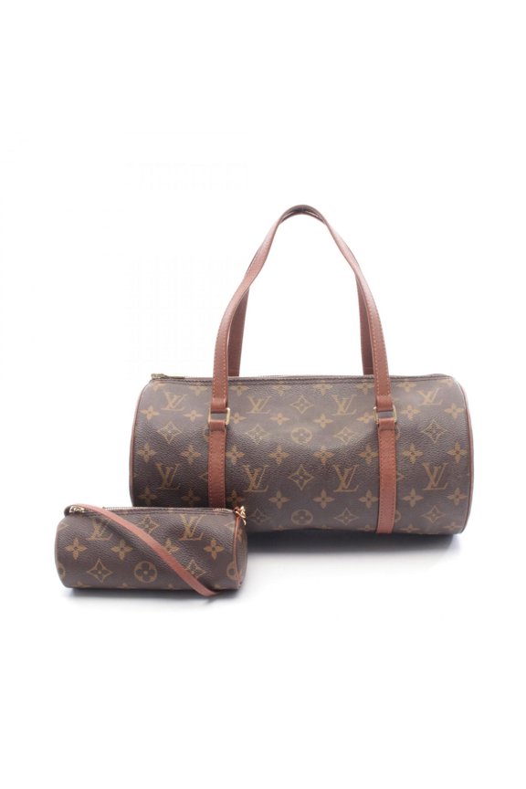 Pre-Owned Louis Vuitton Papillon 30 Old-Style Handbag, Coated Canvas and Leather, Monogram,...