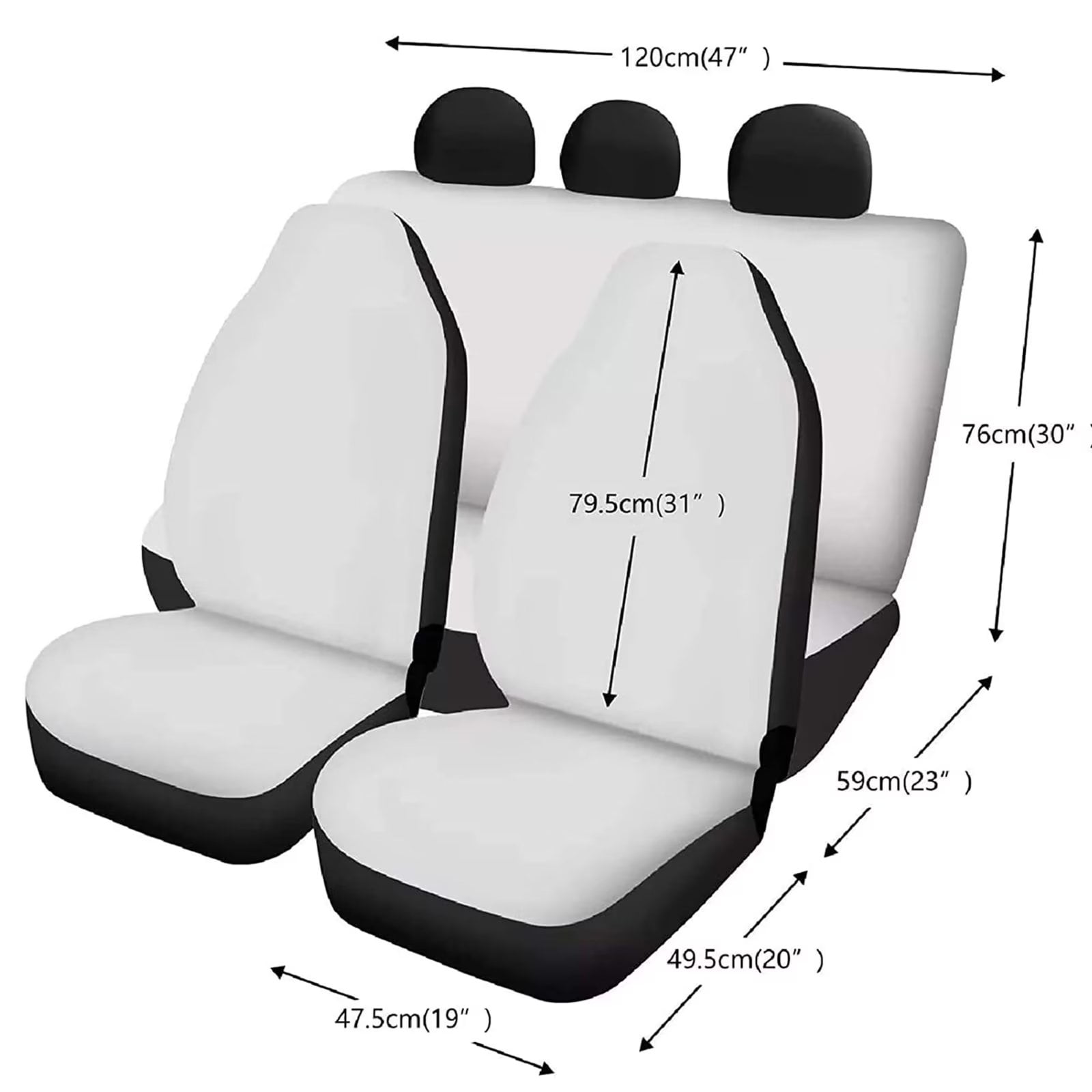 Pzuqiu Butterfly Car Seat Covers Set with Steering Wheel Cover for