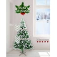 thumbnail image 3 of RED VELVET Árbol de Navidad Nevado de 180 cm - Pino Frondoso con Acabado , Perfecto para Decoración Festiva y Creación de Ambientes Acogedores en Hogares y Oficinas, 3 of 6