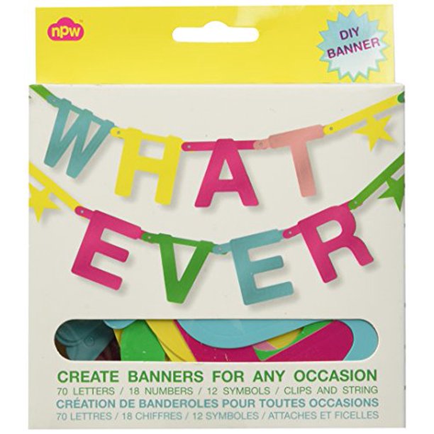 NPW W7541 Whatever Make Your Own Banner Kit, no no size, Multicolor