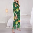 thumbnail image 3 of Honeii Vegan print Women's Pajama Sets Long Sleeve Button Down Sleepwear Nightwear Soft Pjs Lounge Sets-Medium, 3 of 7