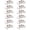 White, variant on KUOGO 12 Pack 60 x 102 Inch White Tablecloth, Polyester Table Cloth for 6 Foot Rectangle Tables, Wrinkle Resistant Washable Decorative Fabric Table Covers for Wedding Party Banquet Buffet and Camping