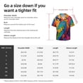 thumbnail image 4 of KLL Vibrant Parrot Splash Art Print Men's Shirt Short Sleeve Button Down Summer Cuba Beach Shirts- XX-Large, 4 of 5