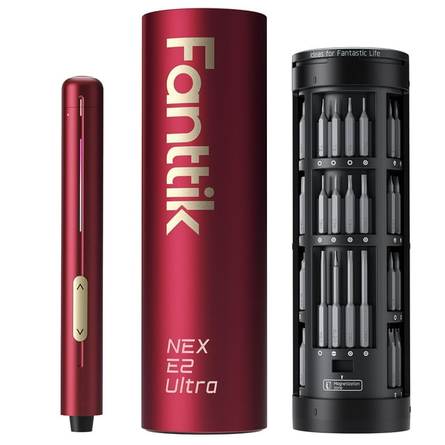 Destornillador eléctrico Fanttik E2 Ultra inalámbrico 50 bits rojo