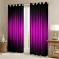 thumbnail image 2 of Manfei Black Pink Black Out Curtains, Neon Gradient Stripe Curtains Pack of 2 (42x63 Each), Modern Abstract Geometric Bedroom Curtains, Luxury Bedroom Decor, 2 of 6