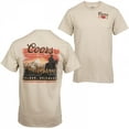 thumbnail image 1 of Coors T-Shirt à Imprimé Coucher de Soleil dans le Colorado Doré, devant et Dos - Petit, 1 of 5