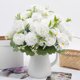 thumbnail image 4 of Ramo de peonías de plástico - flores artificiales rosas, moradas, azules y blancas para decoración de bodas y accesorios fotográficos, 4 of 6