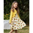 thumbnail image 5 of Arshiner Toddler Girls Dress Sets Cute A-Line Tank Dress with Pockets and Long Sleeve Shrugs, 5 of 6