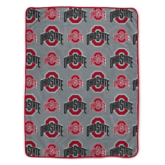 Pegasus Ohio State Buckeyes 66" x 95" Oversized Logo Roll Ultra Cozy Blanket