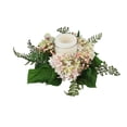 thumbnail image 3 of Select Artificials 16" Decorative Artificial Pink and Green Hydrangea and Berry Hurricane Glass, 3 of 3