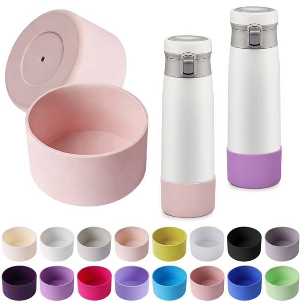 Manga De Copa Funda de silicona para botella de agua de 7,5 cm, con agarre inferior protector para vasos térmicos, evita arañazos y caídas. Rkxzt
