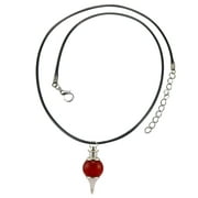 Mortilo Valentines Day Gifts Carnelian Crystal Necklace With Carnelian Stone Ball Point - Carnelian Pendant gifts for women