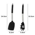 thumbnail image 2 of Juego de utensilios de cocina antiadherentes 2 uds con asas de acero inoxidable, sistema de herramientas de cocina resistente al calor, 2 of 5
