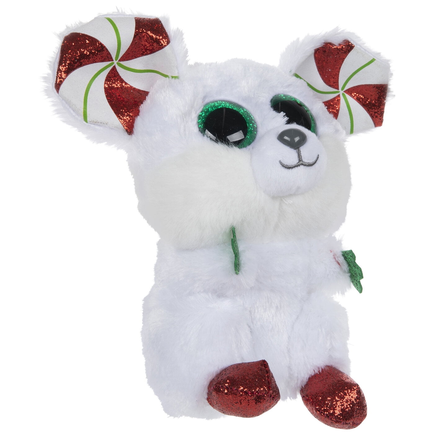 TY Beanie Boos CHIMNEY the Mouse Christmas Edition (Glitter Eyes) 6