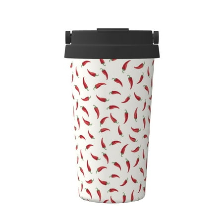 

Goofa Chili for Insulated Travel Coffee Mug Spill Proof Leak Proof 16 OZCoffee Tumbler Reusable Coffee Cups with Lids Thermos for Hot and Cold Drink