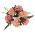 thumbnail image 1 of 20 Cm Pilar Vela Anillos Guirnalda Guirnalda Centros de Mesa Floral Artificial para La Decoración de La Boda , Rosado, 1 of 9