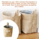 thumbnail image 5 of Matsuzay Cesta de almacenamiento colgante para sala de estar, saco organizador de ahorro de espacio de lino y algodón, bolsa de cosméticos Almacenamiento y organización del hogar, 5 of 6