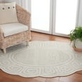 thumbnail image 2 of SAFAVIEH Novelty Mervyn Geometric Area Rug, Beige/Ivory, 5' x 8' Oval, 2 of 7