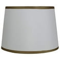 thumbnail image 3 of Urbanest Faux Silk French Drum Shade, 12x14x10", Cream With Gold Trim, 3 of 5