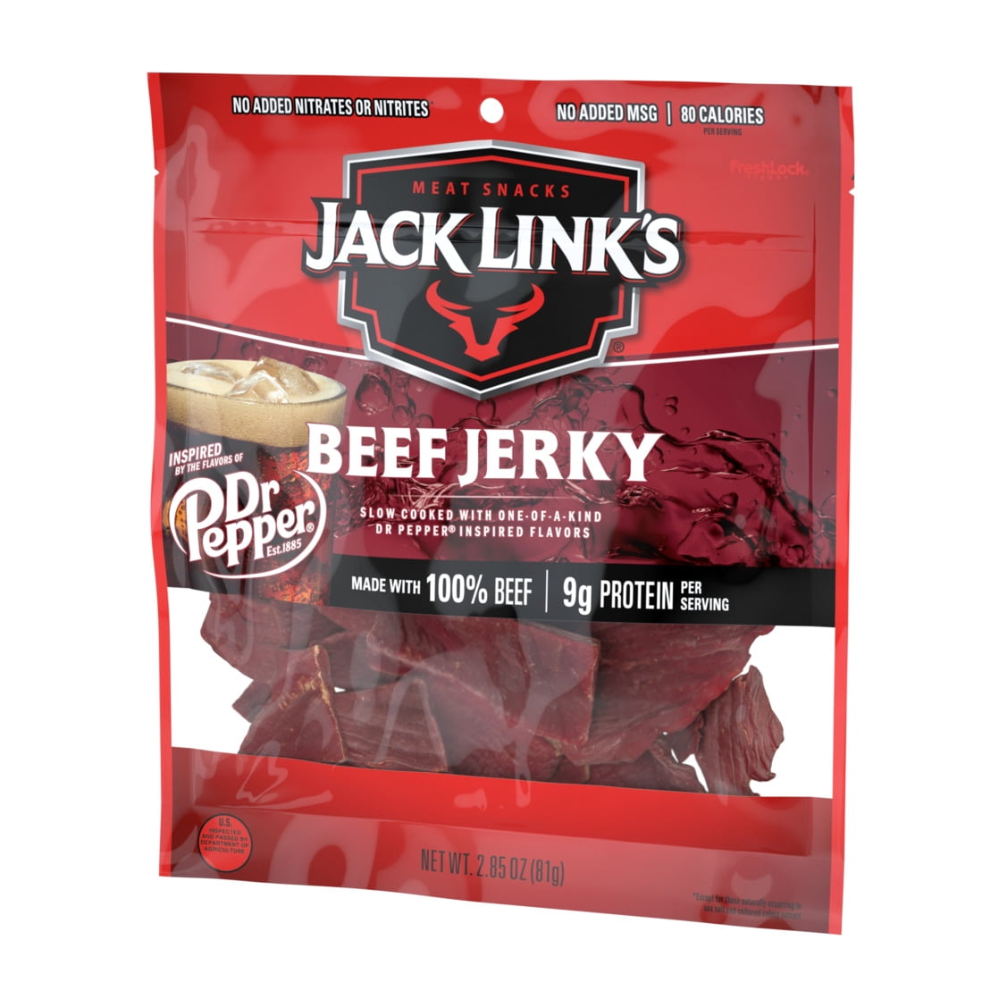 2.85oz Jack Link’s Dr. Pepper Beef Jerky 1/1  Count