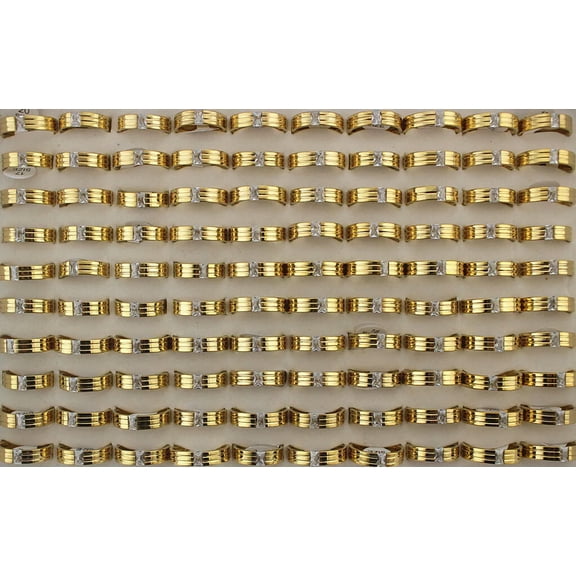 K-KED Wholesale Delicate Jewelry Lots 32pcs Clear Cubic Zirconia Stainless Steel Trendy Rings