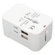 thumbnail image 1 of Power Adapter Socket, Universal Travel Outlet 5V 2.1A USB Ports Flame Retardant 100-240VAC With Fuse For Outdoor Camping ANGGREK AC1013, 1 of 8