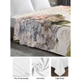 thumbnail image 6 of Vintage Hydrangea Floral Full Size Flat Sheet, Wrinkleproof & Fadeproof Cooling Flat Bed Sheet Only, Spring Botanical Flowers Breathable Soft Bedding Top Sheets 81 x 96 Inches, 6 of 8