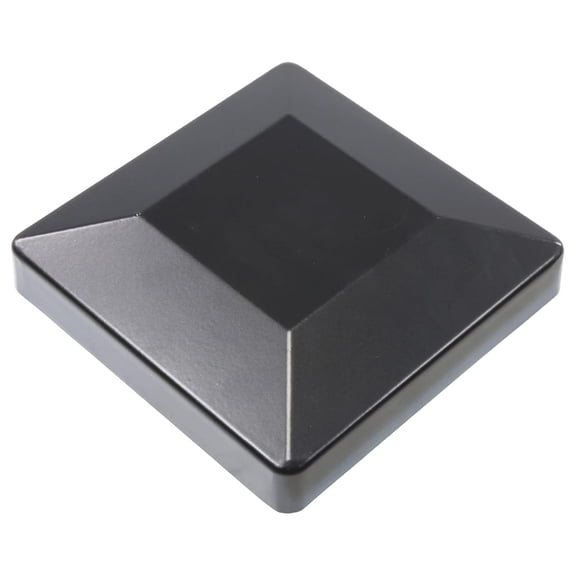 6" x 6" Square Black Post for Aluminum Fence Posts | Black Post (Single )