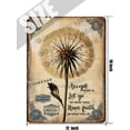 thumbnail image 5 of Dandelion Inspirational Wall Art Retro Aluminum Sign 12x16 in Metal Tin Sign Botanical Wall Art Dandelion Wall Art French Country Wall Pictures for Cafes Club Pub, 5 of 6