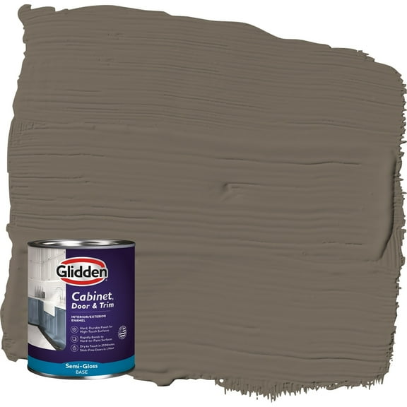 Glidden Cabinet Door and Trim Semi Gloss Paint, Granite, 1 Quart