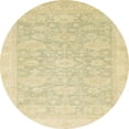 thumbnail image 1 of Ahgly Company Indoor Round Abstract Brown Gold Oriental Area Rugs, 6' Round, 1 of 6